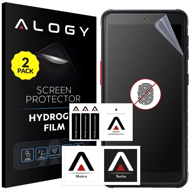 2x Folia "MATOWA" do Samsung Xcover 5 Hydrożelowa Alogy HydroSkin Matte Pro™ na ekran do etui "BEZ ODCISKU PALCÓW"
