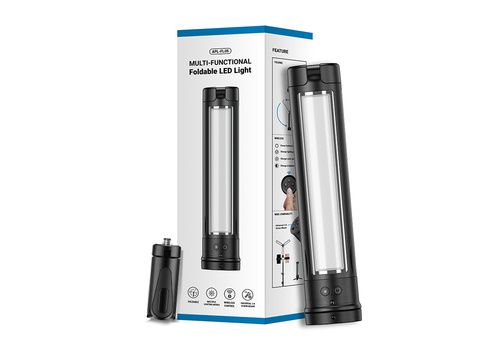 Apexel APL-FL05 LED folding lamp tripod with remote control Black