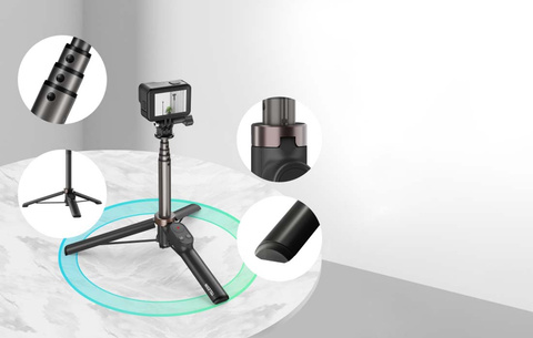 Telesin selfie stick for sports cameras with BT remote control (TE-RCSS-001)