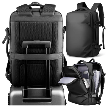 Mark Ryden 17.3" Laptop Travel Backpack, Versatile and Waterproof, 28L (49×33×12 cm) - Black