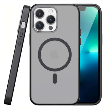 Alogy MagMat matné puzdro na telefón pre MagSafe ochranný kryt pre Apple iPhone 14 Pro Max Black