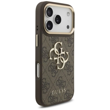 Etui Guess 4G Big Classic Logo Big Strap Metal Buttons do iPhone 17 Pro Brązowy