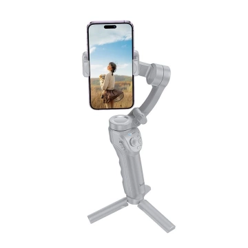 3-osý gimbal pre smartfón Hoco K24 s podsvietením v sivom prevedení