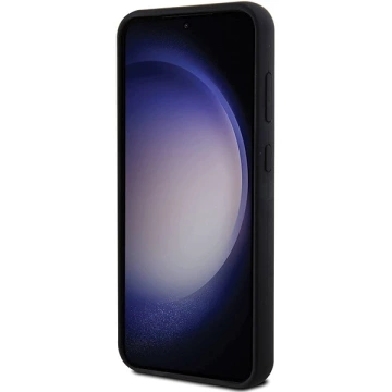 Pouzdro Karl Lagerfeld KLHCS23FEHMKNPK pro Samsung Galaxy S23 FE S711 černá/černá Silikonový Ikonik Metal Pin