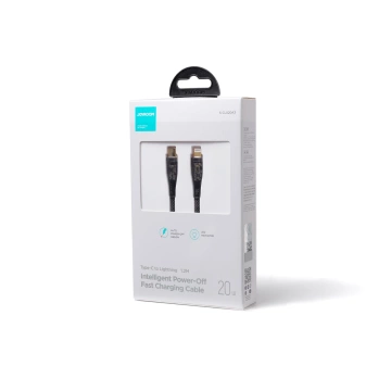 Кабель для швидкої зарядки Joyroom зі смарт-перемикачем USB-C - Lightning 20 Вт 1,2 м чорний (S-CL020A3)