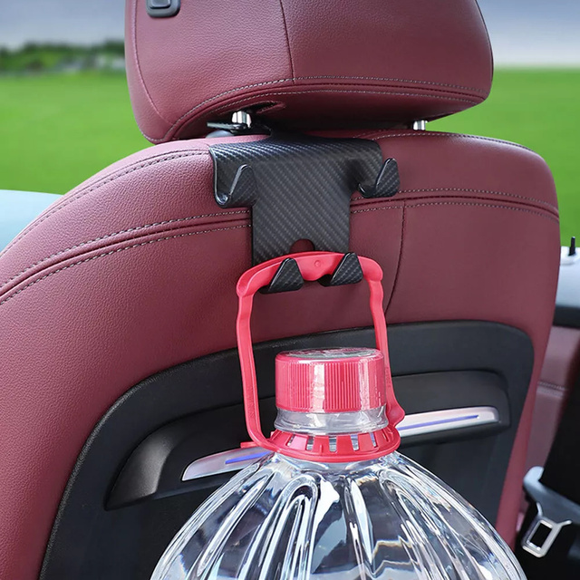 Hanger holder hook car double 4in1 for seat headrest car organizer Alogy Car 2pcs Black