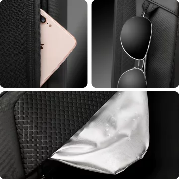 Bange Waterproof Backpack Laptop Bag 15.6" City Travel 47.5x30x15 cm for Work School Plane Men's Women's Black