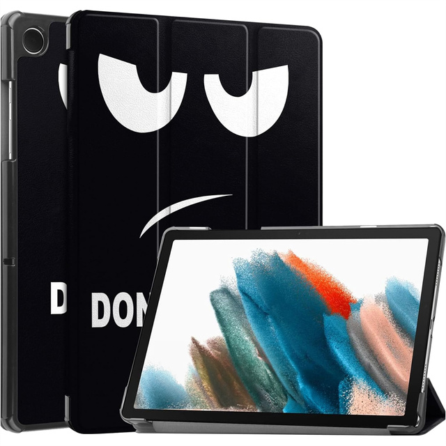 Hülle für Samsung Galaxy Tab A9 Plus 2023 11" (X210/X215/X216) Tablet Flip Cover Slim Case Alogy Don't touch me Schwarzes Glas