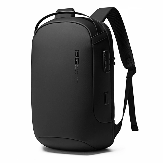 Водонепроникний рюкзак Bange для ноутбука 15.6", city traveler, 45х30х16 см, для роботи, літака, чоловічий, жіночий, з USB портом Чорний