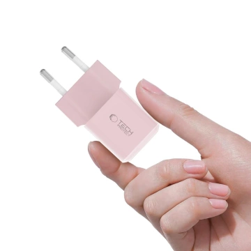 Ładowarka Sieciowa USB-C Tech-Protect NCM25 25W PD Różowa