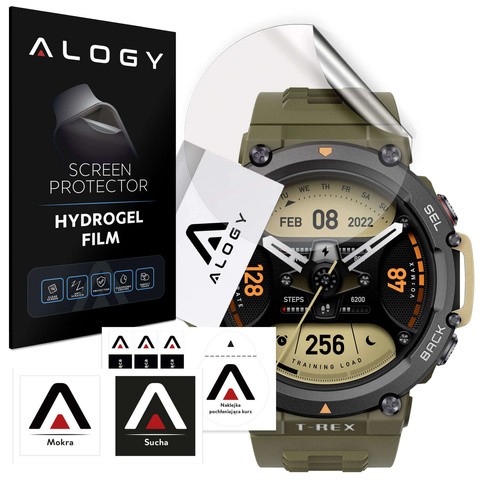 Гідрогелева захисна плівка Alogy для смарт-годинника Amazfit T-Rex