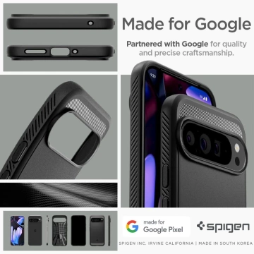 Etui Spigen Rugged Armor do Google Pixel 9 Pro XL Matte Black