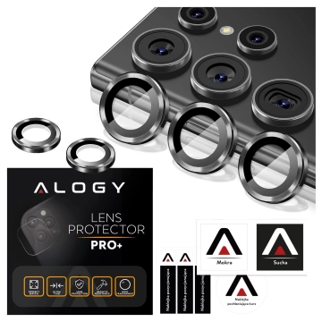 Alogy Lens Protector PRO Schutzhülle Glas für Samsung Galaxy S24 Ultra Kameraabdeckung Objektiv Kameralinsen
