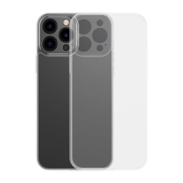 Baseus kryt matného skla pro iphone 13 pro max pevný kryt s gelovým rámečkem průhledný (arws000802)