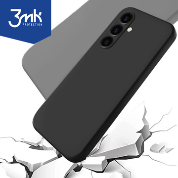 Case for Samsung Galaxy S24 Plus 3mk Matt Case Cover Black matte back