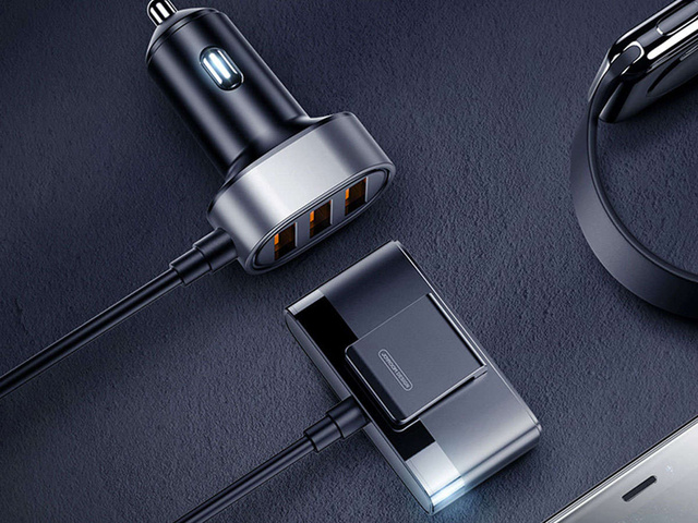 JOYROOM car charger splitter 5x USB 1.5m 6.2A