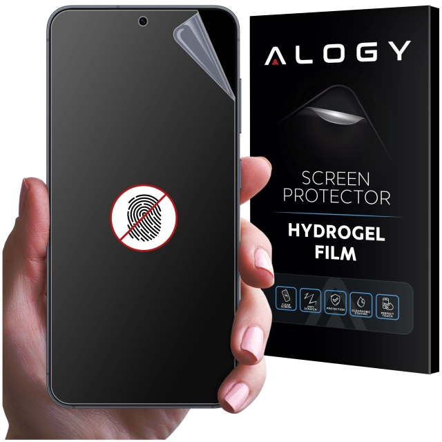 Folia "MATOWA" do Samsung Galaxy S25 Hydrożelowa Alogy HydroSkin Matte Pro™ na ekran do etui "BEZ ODCISKU PALCÓW"