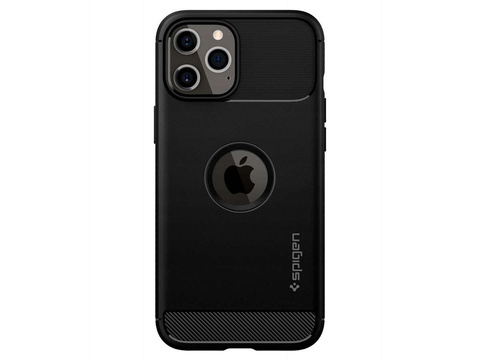 Чохол Etui Spigen Rugged Armor для Apple iPhone 12/ 12 Pro 6.1 Matte Black