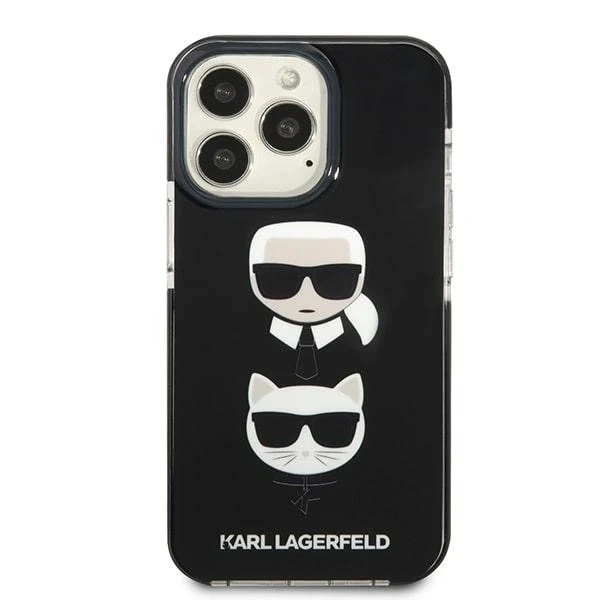 Etui Karl Lagerfeld KLHCP13XTPE2TK pro iPhone 13 Pro Max 6,7" pevný obal černý/černý Karl