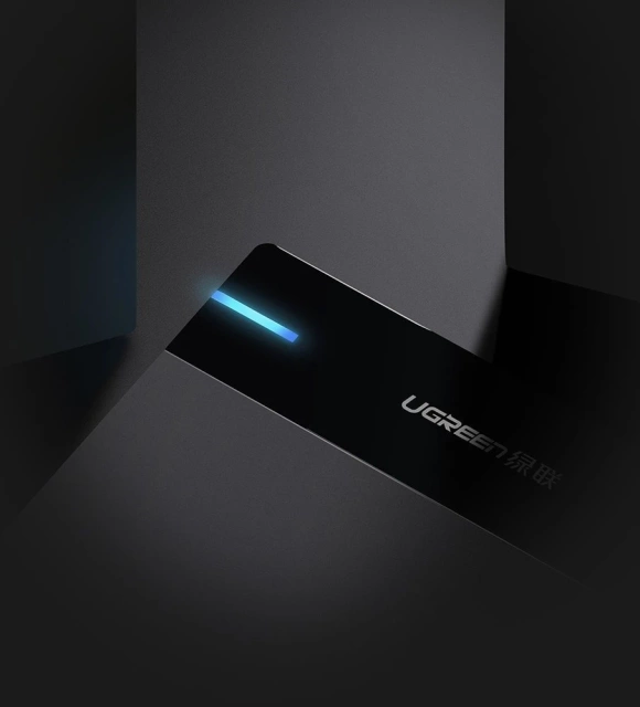 Корпус жорсткого диска Ugreen SATA 3.5'' USB 3.0 чорний (50422)