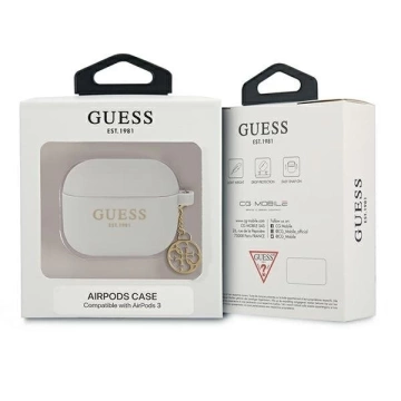 Guess GUA3LSC4EG AirPods 3 чохол szary/grey Silicone Charm 4G Collection
