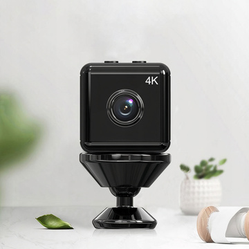 Panoramic Mini Camera Digital Spy Nanny Microphone 4K UHD Full HD Micro SD Black