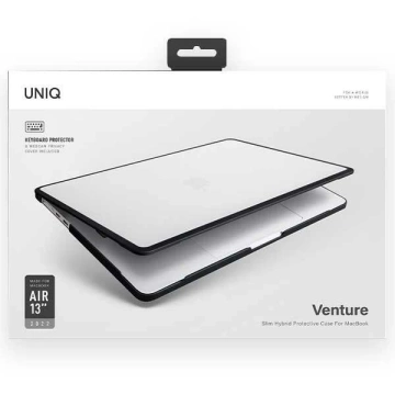 Etui na laptopa UNIQ Venture do MacBook Air 13 (2018 -2022) czarny/midnight black