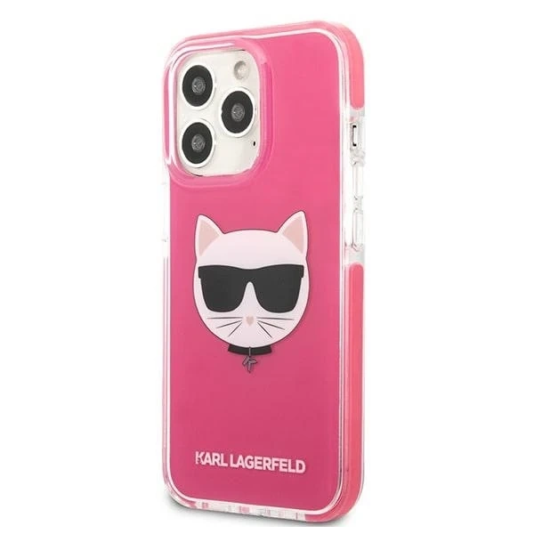 Etui Karl Lagerfeld KLHCP13LTPECPI pro iPhone 13 Pro / 13 6,1" pevné pouzdro Choupette Head