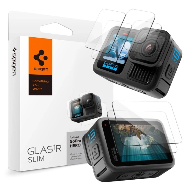 Szkło Spigen Glas.TR Slim GoPro Hero 13 Zestaw 2x Clear