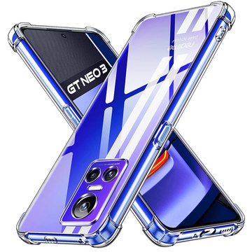 ShockProof Alogy Silicone Armor Case for Realme GT Neo 3 Global Transparent