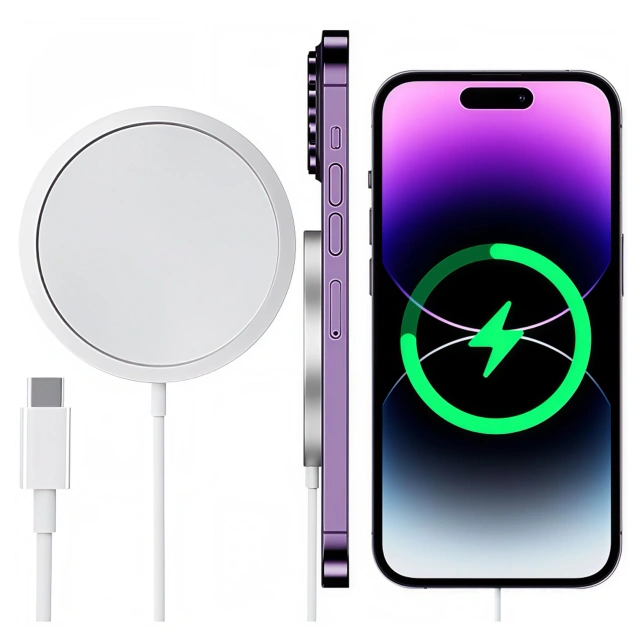 Alogy bezdrôtová nabíjačka pre MagSafe 20W pre iPhone 12/13/14 / PRO / MAX / MINI biela