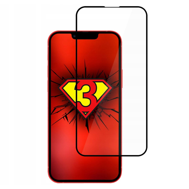Szkło niepękające 3mk NeoGlass 8H do Apple iPhone 14 Pro Najtrwalsze kompozytowe Black