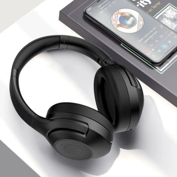 Бездротові накладні навушники Forcell F-Audio ANC Sonic Aura чорного кольору