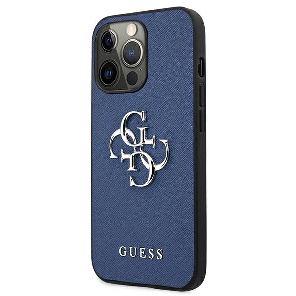 Etui Guess GUHCP13LSA4GSBL для iPhone 13 Pro / 13 6,1" Hardcase Saffiano 4G Metal Logo