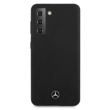 Etui Mercedes MEHCS21MSILBK für Samsung Galaxy S21 G996 Hardcase Silicone Line