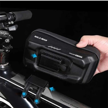 Чохол/велотримач WILDMAN XS2 рамна сумка чорний/чорний