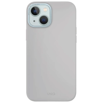 Etui UNIQ Lino Hue для iPhone 15 6.1" Magclick Charging jasnoszary/chalk grey
