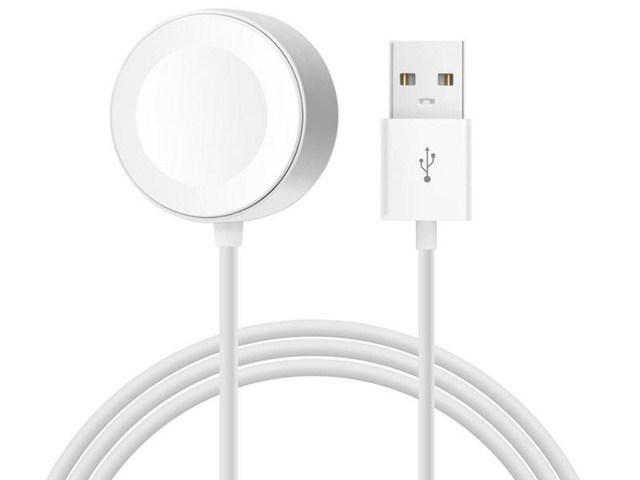 Charger charging cable for Apple Watch 7, 6, 5, 4, 3, 2, 1 1m white