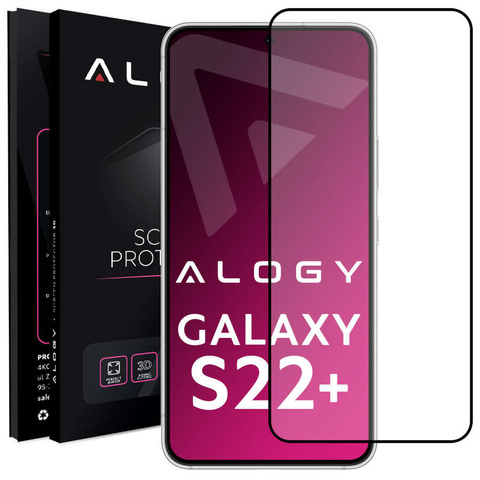 Загартоване скло 9H Alogy Full Glue для Samsung Galaxy S22 Plus Black