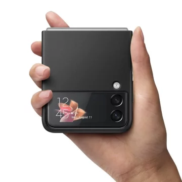 Kožený kryt na telefon Samsung pro Galaxy Z Flip 3 zelený (EF-VF711LGEGWW)