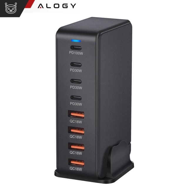 HUB splitter Alogy Adaptér pro počítačový notebook s USB-C na 3x USB-A 2.0 1x USB-A 3.0 šedý