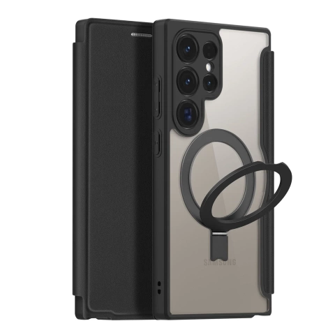 Чохол Dux Ducis Skin X Pro з клапаном і магнітним кільцем для Samsung S24 Ultra - чорний