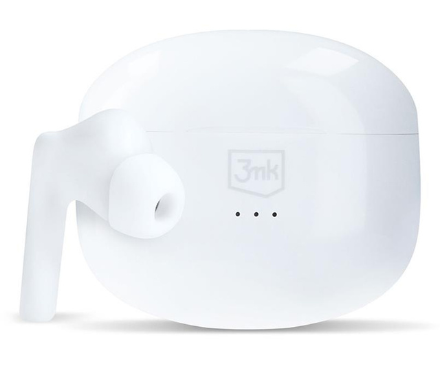 Słuchawki bezprzewodowe 3mk LifePods z etui ładującym PowerBankiem Białe