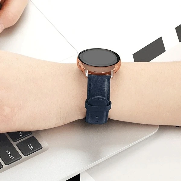 Beline Watch universal smartwatch strap for 20mm Elegance watches navy blue/navy