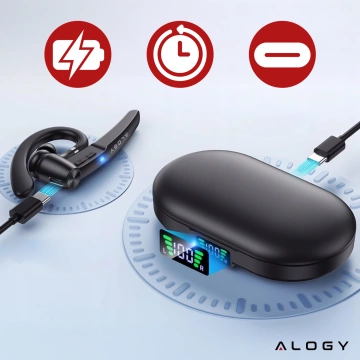 Бездротова гарнітура для дзвінків Bluetooth 4.0 Автомобільна гарнітура з дисплеєм V8 Black