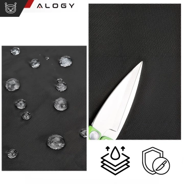 Alogy Backpack for Laptop Travel Accessories 46x32x15 cm for Work School Plane Travel Men's Women's Black