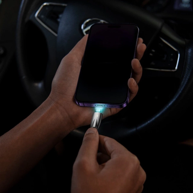 Кабель Baseus Glimmer Series USB-A - Lightning 480Mb/s 2.4A 2m czarny