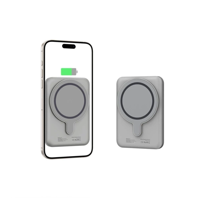 Magnetická powerbanka PB10 Lifemag Magsafe Power Bank 5000mah titánová