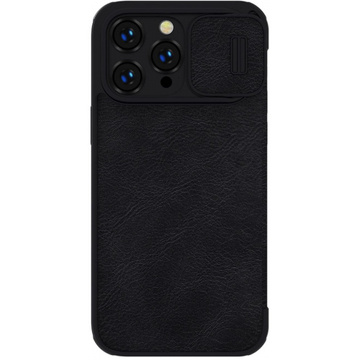 Шкіряний чохол Nillkin Qin Pro для iPhone 14 Pro Max (чорний)