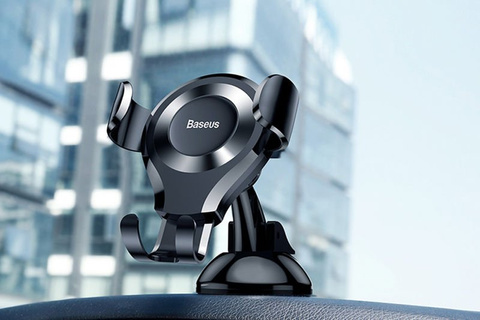 Baseus gravitational car holder for Osculum Type Black cockpit